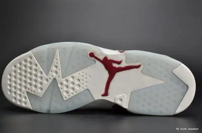 Rep TBK white 6 Air Maroon Retro Jordan 384664-116 0405
